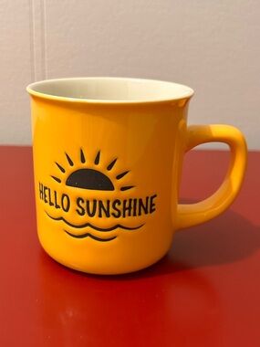 “Hello Sunshine” Yellow Ceramic Mug